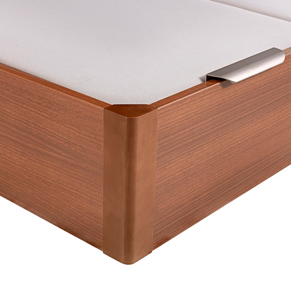 Pikolin Home Electric Dual-lid Cherry Coloured Wooden Folding Storage Bed - DESIGN