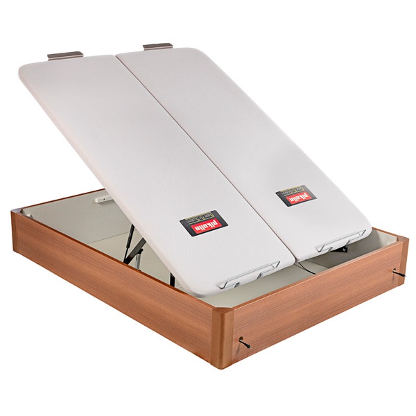 Pikolin Home Electric Dual-lid Cherry Coloured Wooden Folding Storage Bed - DESIGN