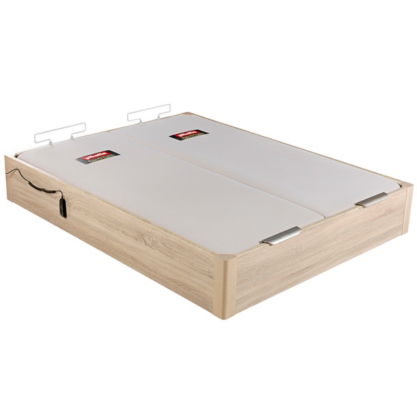 Pikolin Home Electric Dual-lid Natural Coloured Wooden Folding Storage Bed - DESIGN