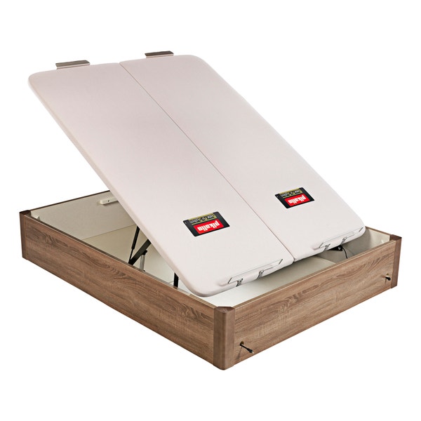 Pikolin Home Electric Dual-lid Oak Coloured Wooden Folding Storage Bed - DESIGN