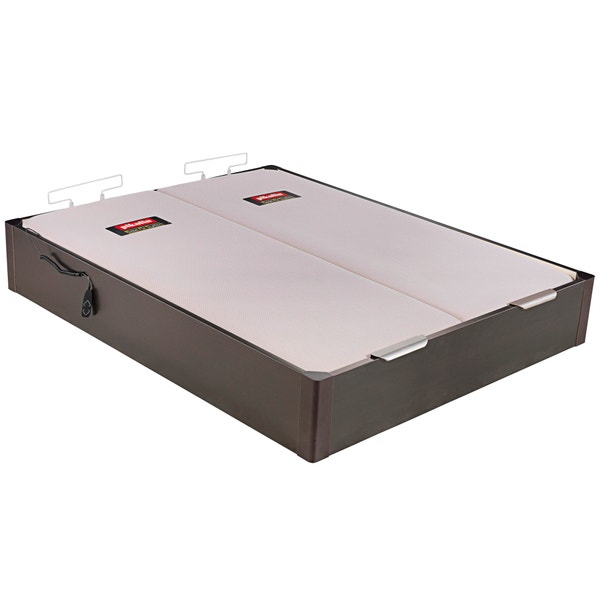 Pikolin Home Electric Dual-lid Wengue Coloured Wooden Folding Storage Bed - DESIGN