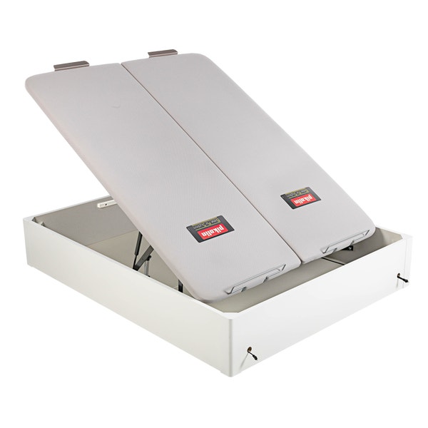 Pikolin Home Electric Dual-lid White Coloured Wooden Folding Storage Bed - DESIGN