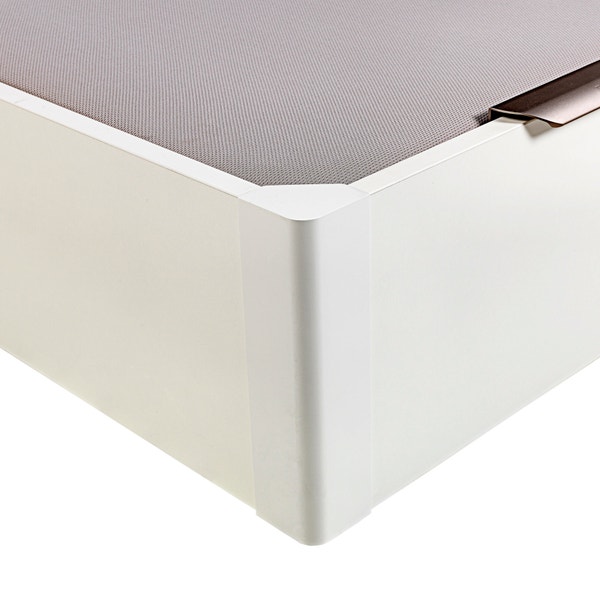 Pikolin Home Electric Dual-lid White Coloured Wooden Folding Storage Bed - DESIGN