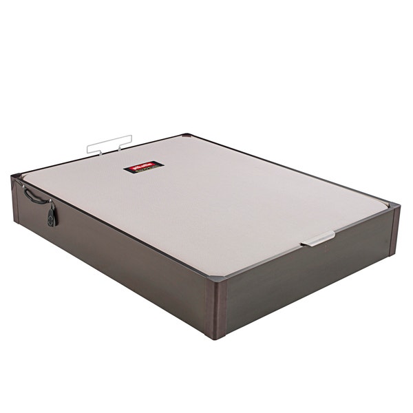 Pikolin Home Electric Single-lid White Coloured Wooden Folding Storage Bed - DESIGN