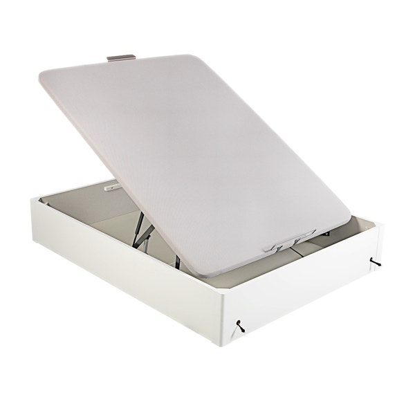 Pikolin Home Electric Single-lid White Coloured Wooden Folding Storage Bed - DESIGN