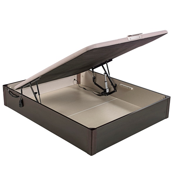 pikolin home Electric single-lid white coloured wooden folding storage bed - DESIGN