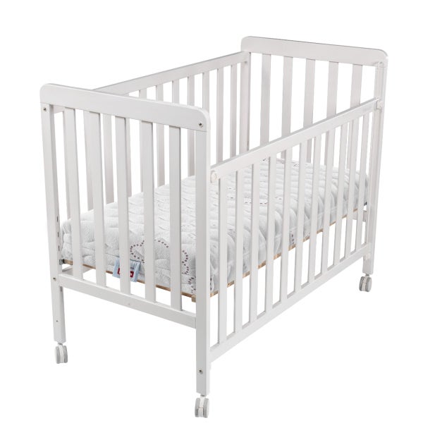 pikolin home Ergonomic cot mattress with viscoelastic foam + white Nordika cot