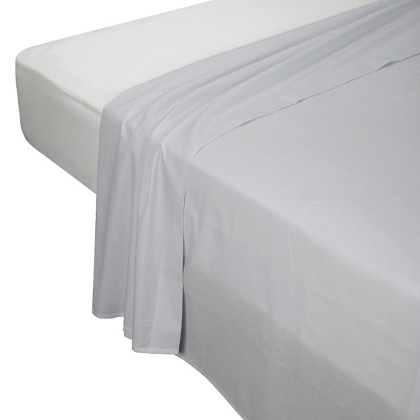 Pikolin Home Grey 100% 200 Thread Count Cotton Percale Bedding Set