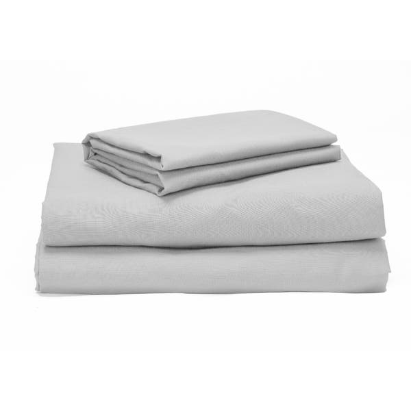 pikolin home Grey 100% 200 thread count cotton percale bedding set