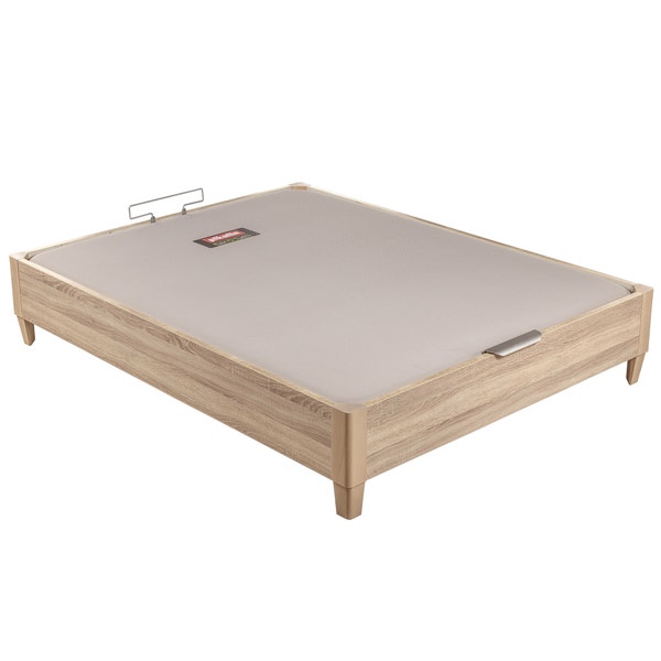 Pikolin Home Natural-coloured Single Lid Folding Storage Base With Legs - DESIGN AL AIRE