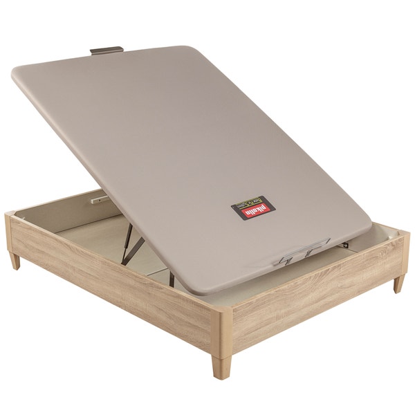 Pikolin Home Natural-coloured Single Lid Folding Storage Base With Legs - DESIGN AL AIRE