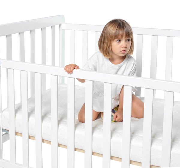 pikolin home Nordika white cot + Baby Ultra by Pikolin Baby cot mattress pack