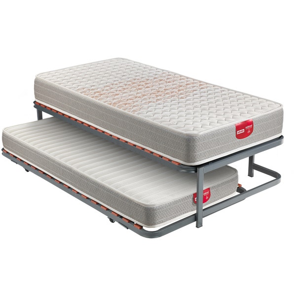 pikolin home Pack containing a 37 cm trundle bed base with mattresses - APP+COLCH+KIT