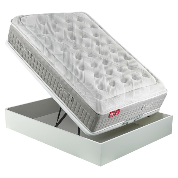 Pikolin Home Pack Containing A Pocket Coil Spring Mattress And A White Folding Storage Base - SLEEP+AP11537