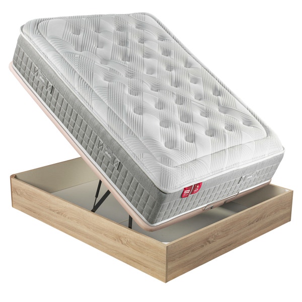 Pikolin Home Pack Containing A Pocket Coil Spring Mattress And A Natural-coloured Folding Storage Base - SLEEP+AP11534
