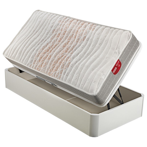 Pikolin Home Pack Containing A Youth Pocket Coil Spring Mattress And A White Youth Folding Storage Base - CHERRY+AP10597