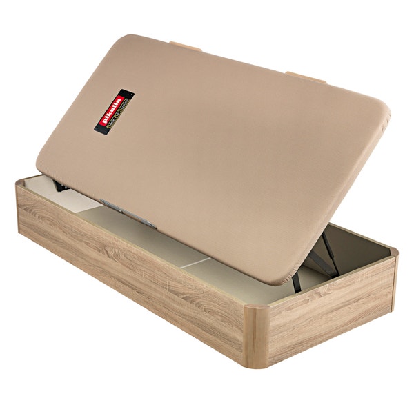 Pikolin Home Pack Containing A Youth Pocket Coil Spring Mattress And A Natural-coloured Youth Folding Storage Base - CHERRY+AP10599