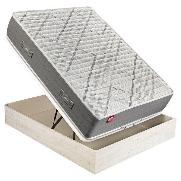 Pikolin Home Pack Containing An HR Foam Mattress A Glacier-coloured Folding Storage Base And Two Visco Pillows - ELAN+AP11538+AL