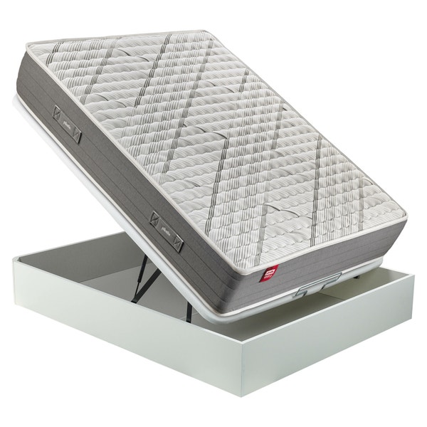 Pikolin Home Pack Containing An HR Foam Mattress A White Folding Storage Base And Two Visco Pillows - ELAN+AP11537+AL