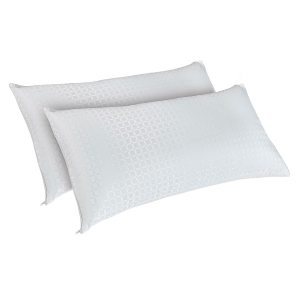 pikolin home Pack of two medium firmness fibre Cooper pillows