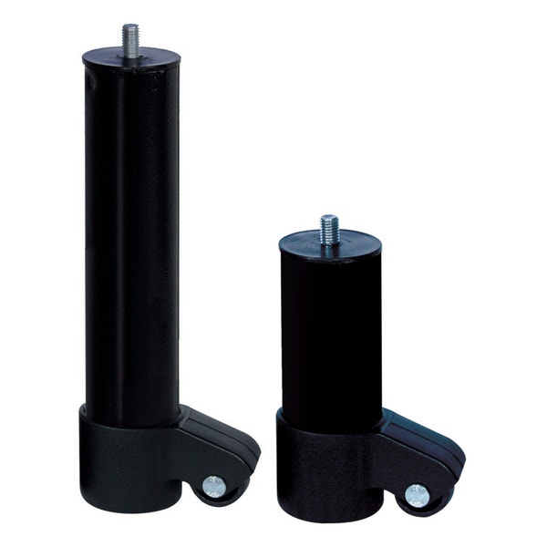 pikolin home Set of 2 black legs with wheels