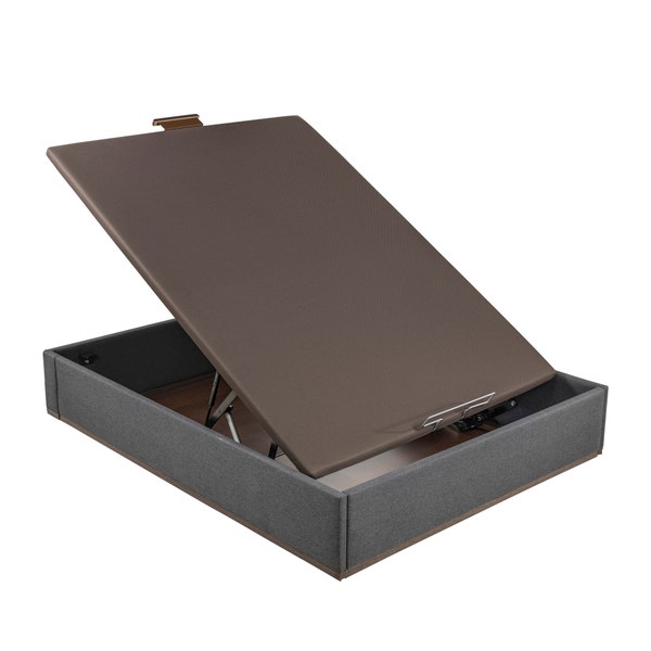 Pikolin Home Piombo-coloured Electric Upholstered Storage Base - DESIGN TAPIZADO