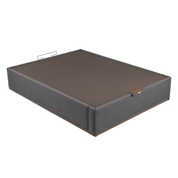 Pikolin Home Piombo-coloured High Capacity Electric Upholstered Storage Base - DESIGN TAPIZADO