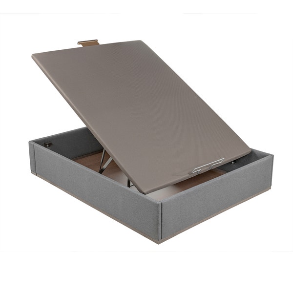 Pikolin Home Piombo-coloured High Capacity Upholstered Folding Storage Base - DESIGN TAPIZADO