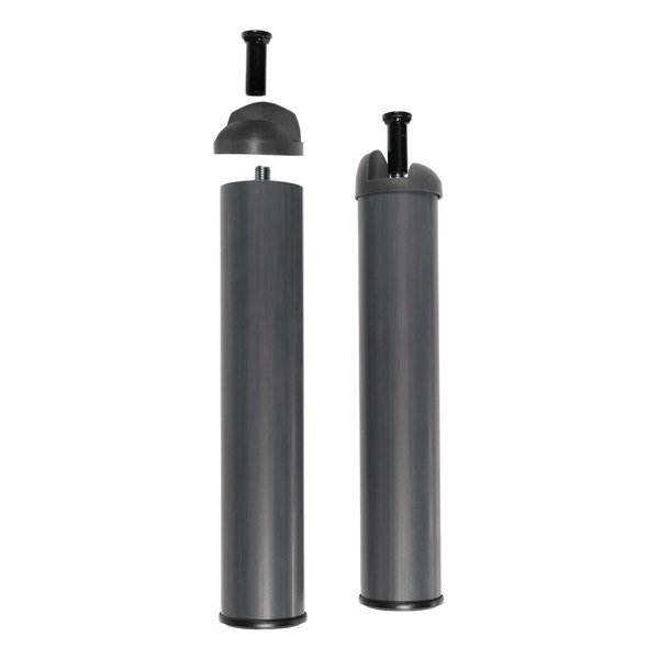 pikolin home Set of two grey legs for fixed bed base