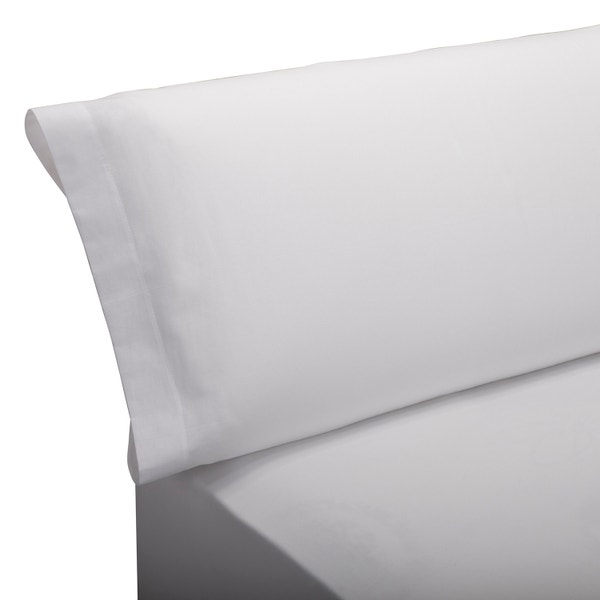 Pikolin Home White 100% 200 Thread Count Cotton Percale Bedding Set