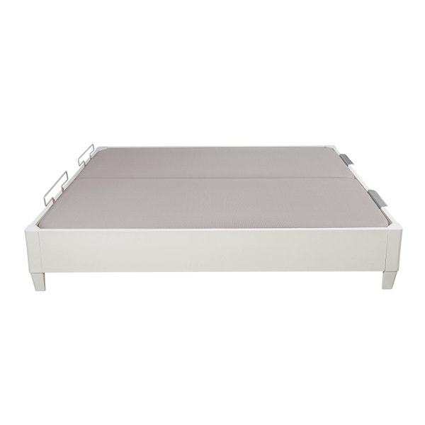 Pikolin Home White-coloured Double Lid Folding Storage Base With Legs - DESIGN AL AIRE