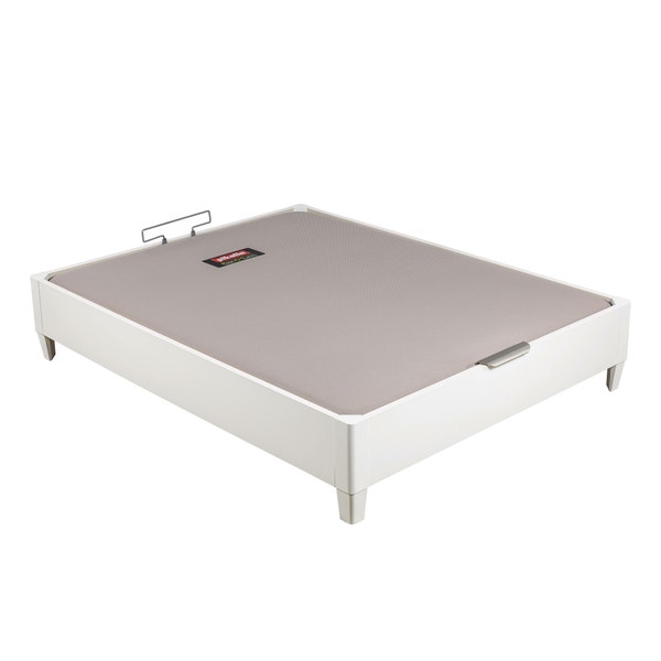 Pikolin Home White-coloured Single Lid Folding Storage Base With Legs - DESIGN AL AIRE