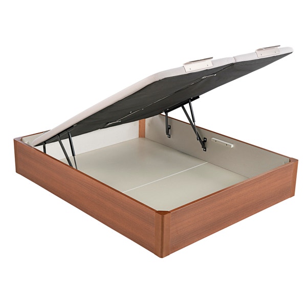 pikolin home Wooden cherry-coloured dual-lid folding storage base - DESIGN