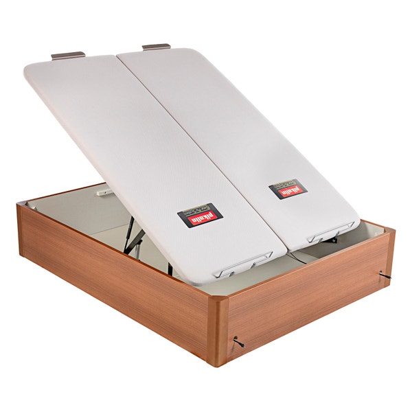 Pikolin Home Wooden Cherry-coloured Electric Dual-lid High-capacity Folding Storage Base - DESIGN