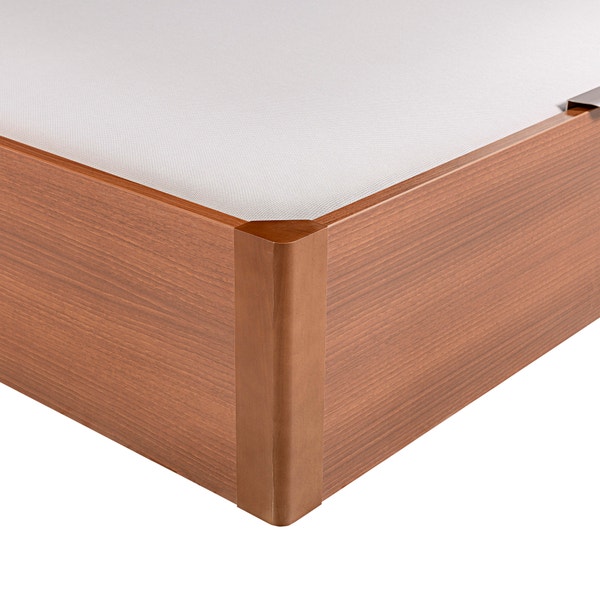 Pikolin Home Wooden Cherry-coloured Electric Single-lid High-capacity Folding Storage Base - DESIGN