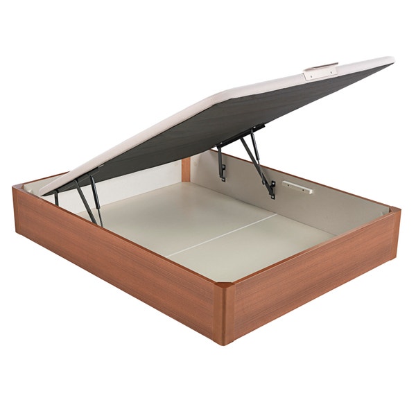 pikolin home Wooden cherry-coloured single-lid folding storage base - DESIGN