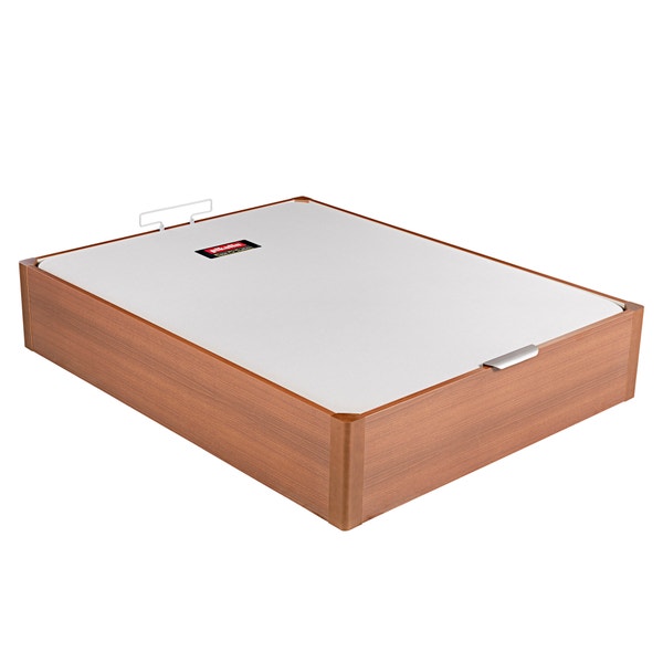 Pikolin Home Wooden Cherry Coloured Single-lid High-capacity Folding Storage Base - DESIGN