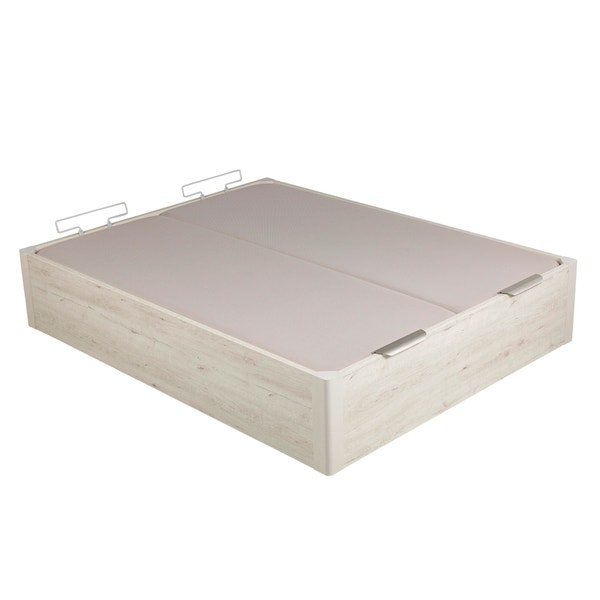 Pikolin Home Wooden Glacier-coloured Dual-lid High-capacity Folding Storage Base - DESIGN