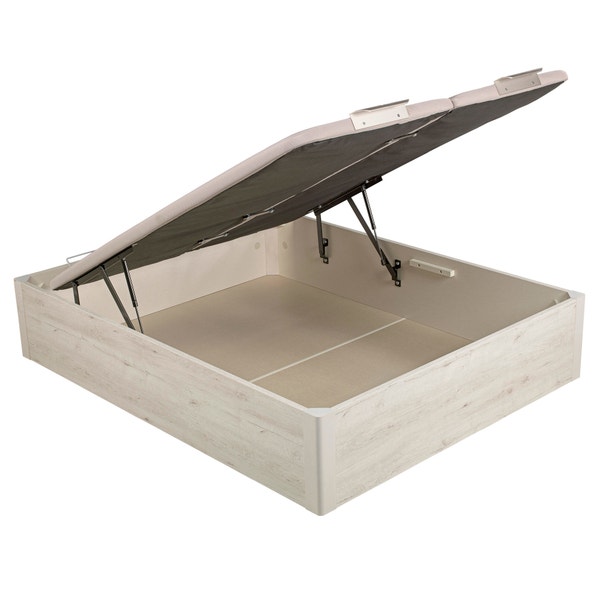 pikolin home Wooden glacier-coloured dual-lid high-capacity folding storage base - DESIGN