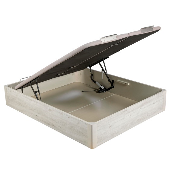 pikolin home Wooden glacier-coloured electric dual-lid folding storage base - DESIGN