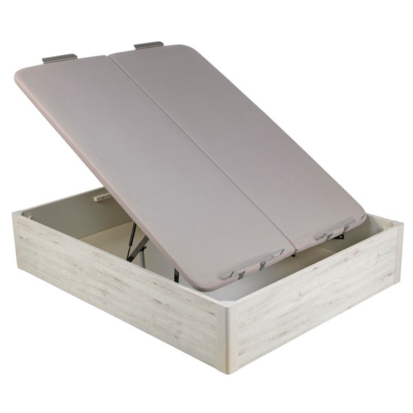 Pikolin Home Wooden Glacier-coloured Electric Dual-lid High-capacity Folding Storage Base - DESIGN