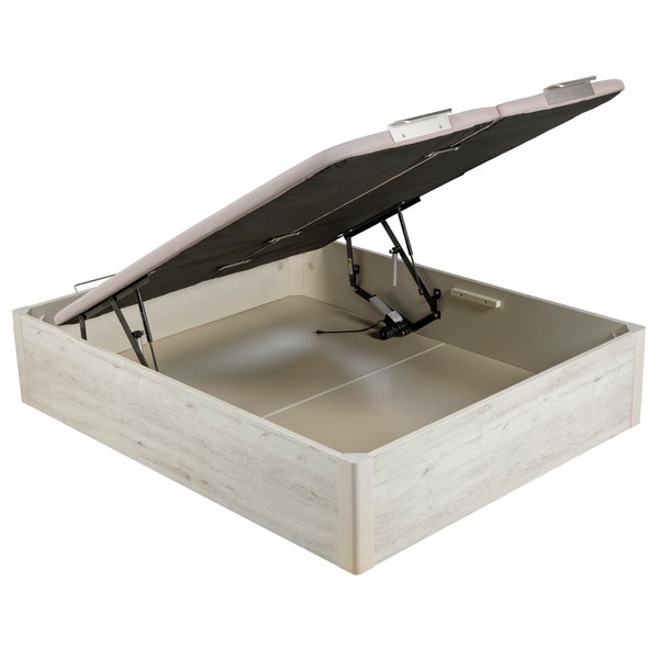 pikolin home Wooden glacier-coloured electric dual-lid high-capacity folding storage base - DESIGN