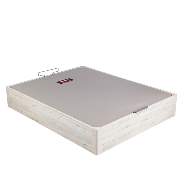 Pikolin Home Wooden Glacier-coloured Single-lid Folding Storage Base - DESIGN