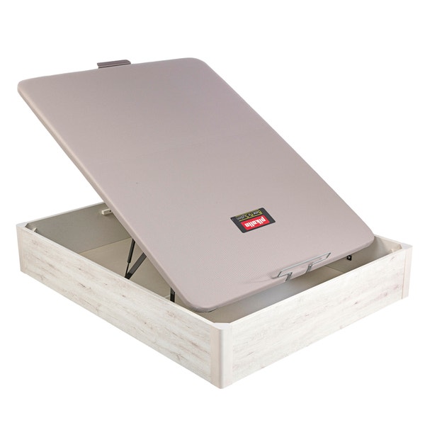 Pikolin Home Wooden Glacier-coloured Single-lid Folding Storage Base - DESIGN