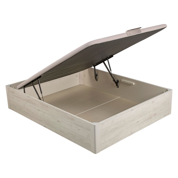 pikolin home Wooden glacier-coloured single-lid high-capacity folding storage base - DESIGN