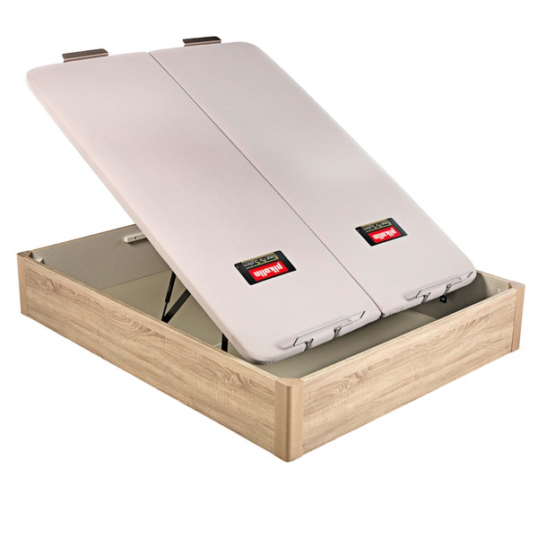 Pikolin Home Wooden Natural-coloured Dual-lid Folding Storage Base - DESIGN