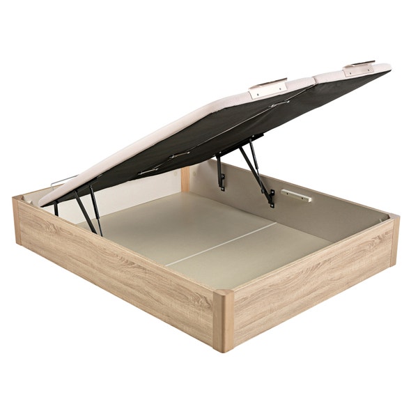 pikolin home Wooden natural-coloured dual-lid folding storage base - DESIGN