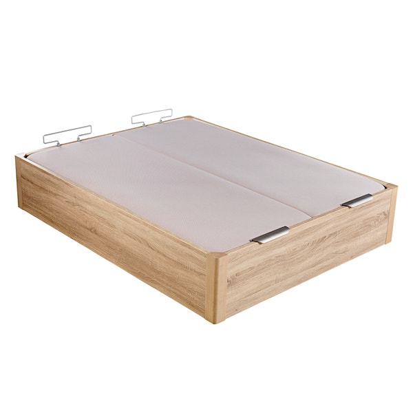 Pikolin Home Wooden Natural-coloured Dual-lid High-capacity Folding Storage Base - DESIGN