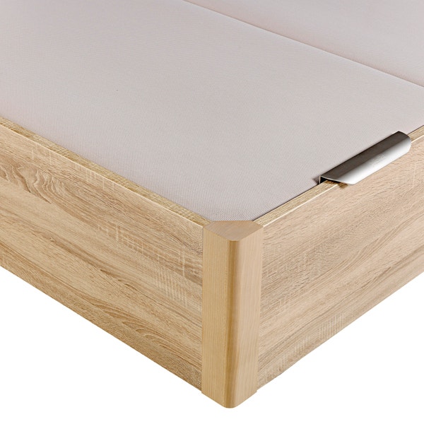 Pikolin Home Wooden Natural-coloured Electric Dual-lid High-capacity Folding Storage Base - DESIGN