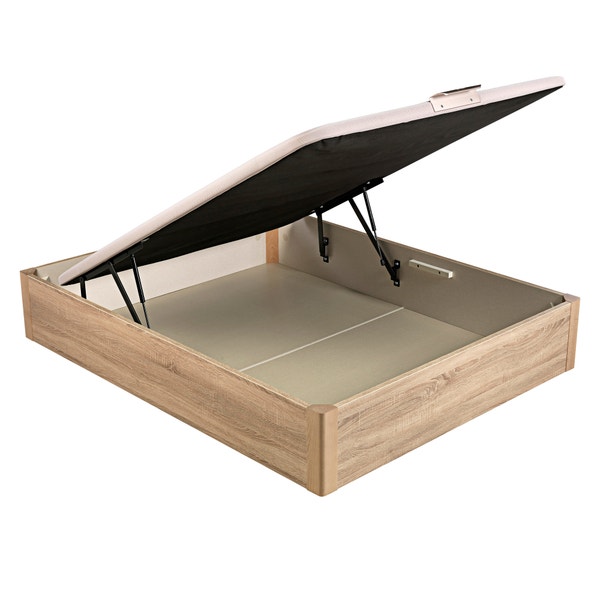 pikolin home Wooden natural-coloured single-lid folding storage base - DESIGN